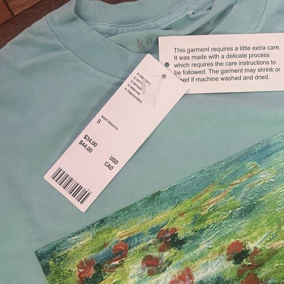 Knitswell urban outfitters  Nenuphars Monet Water Lilies Tee Shirt - Picture 3 of 6
